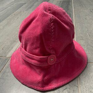 Baby Gap Corduroy Bucket Hat Lined Pink Toddler 2-3 years